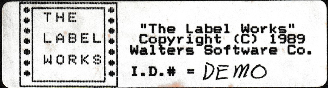 The Label Works Floppy Disk